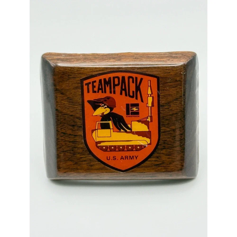 Vintage U.S. Army Teampack Belt Buckle 3.25